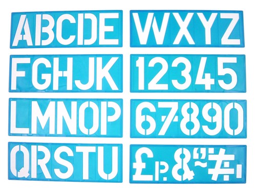 100mm alphabet pochoir - alphabet,