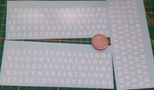 Decals decalcomanie chiffre - decals,