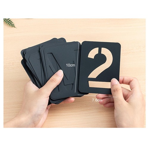 42x alphabet lettre pochoirs - lettre,