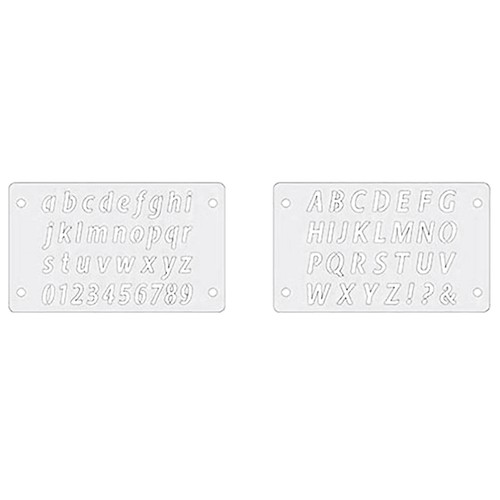 Pochoirs souples alphabets - souples,