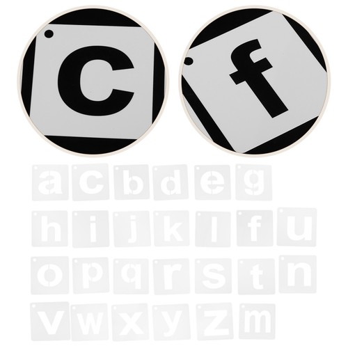 Pochoir alphabet lettres - alphabet, de