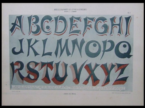 Alphabet art nouveau - nouveau, 1903